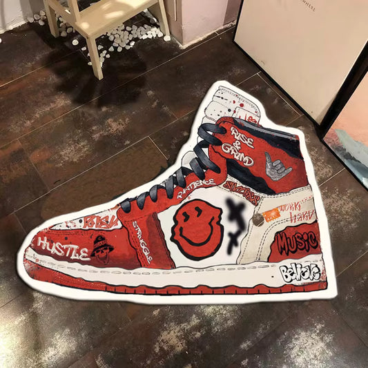 Red Sneaker Rug