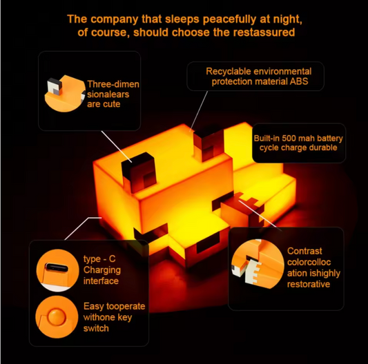 Minecraft Fox Lamp