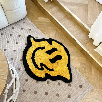 Yellow Smiley Rug