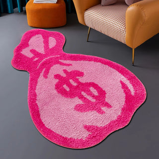 Pink Money Bag Rug