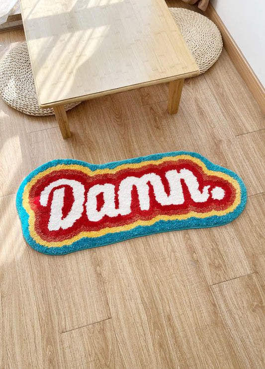Letter Element Rug 100 Handmade Rainbow Fluffy Tufted Rug Nordic Entrance Rug Area Rugs Funny Bathroom Bedroom Floor Mats