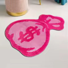 Purse Rugs Tufted Material Cartoon Carpet Anime Home Soft Fur Rugs Children Girl Bedroom Living Room Doormat Decor Floor Mat