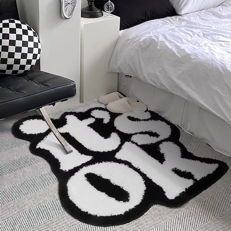 It's OK Rug Handmade Fluffy Plush Tufted Living Room for Bedroom Dorm Suitable for Room Decor Housewarming Gift