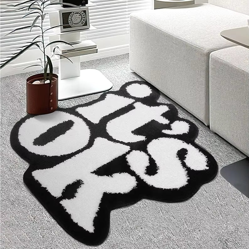 It's OK Rug Handmade Fluffy Plush Tufted Living Room for Bedroom Dorm Suitable for Room Decor Housewarming Gift